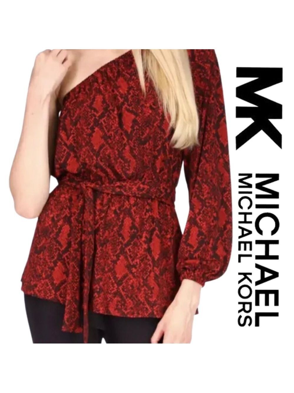 🎩🗝️ NWT $88 MICHAEL Michael Kors Off-the-Shoulder Top